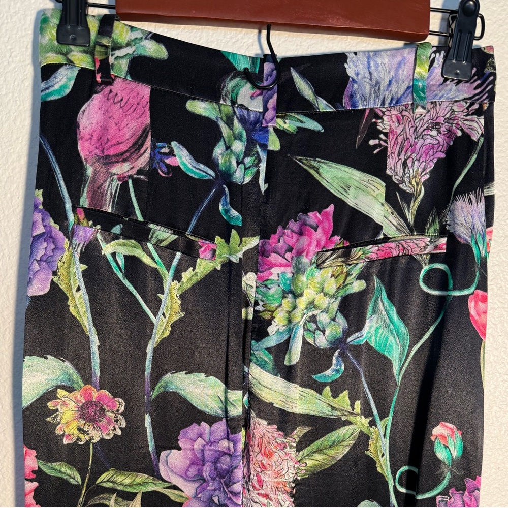 H&M High Waist Dressy Trouser Tropical Print - Picture 5 of 14